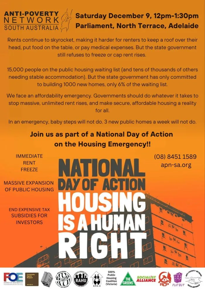 RALLY: National Day Of Action: Housing Is A Human Right